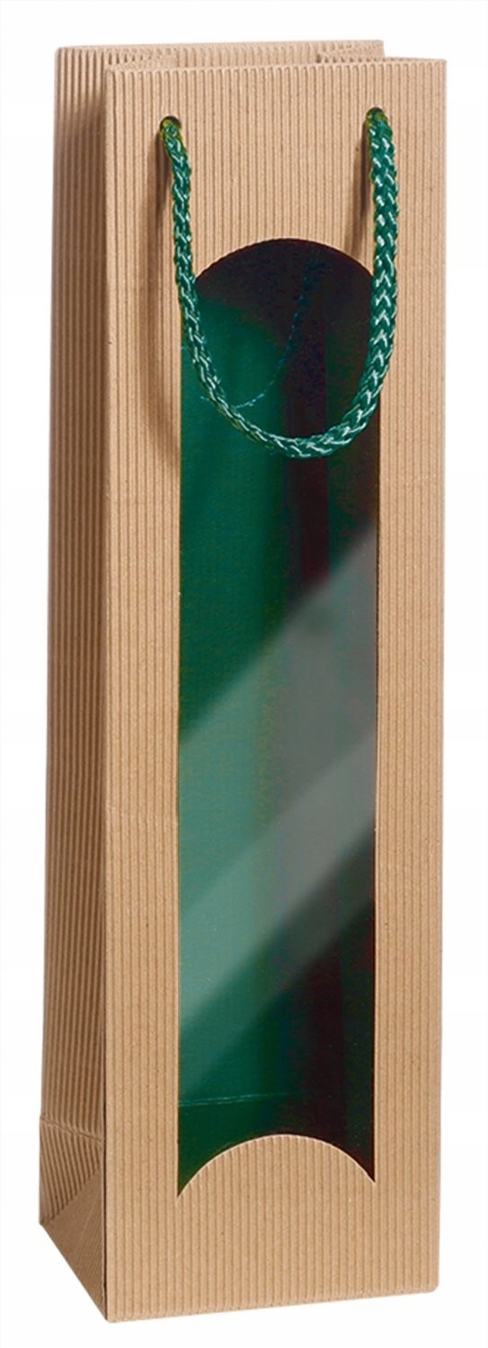 Torebka na prezenty 1xwino natura/zielony EKO