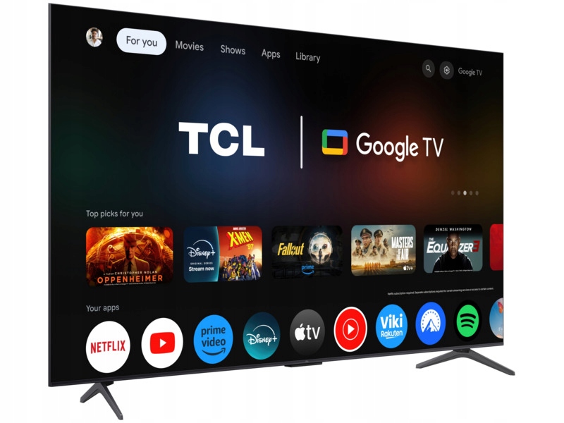Telewizor TCL 65C69K 65" QD-Mini LED 4K 144 Hz Google TV Dolby Atmos