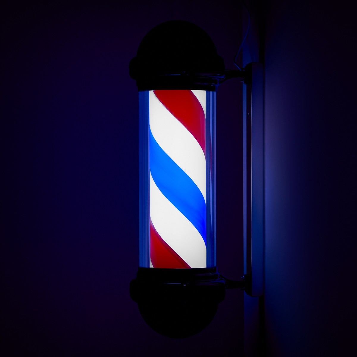 Stropní Svítidlo podsvícený barber shop BB-02 černý velký