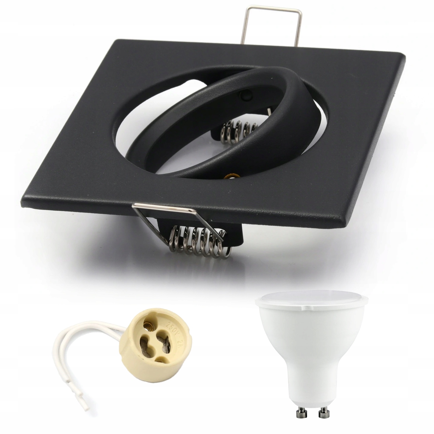 

Oprawa sufitowa Czarny mat kwadrat GU10 5W