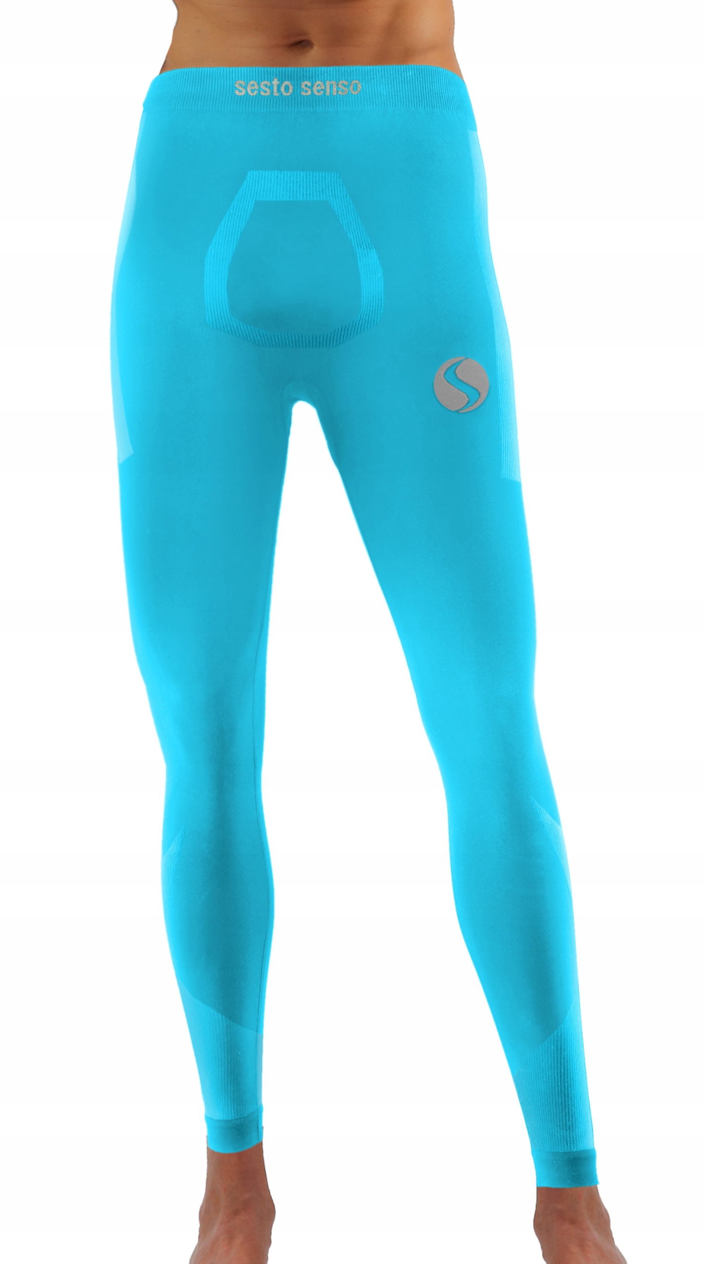 Sesto Senso Męskie Sportowe Spodnie termoaktywne L/XL Błękitne