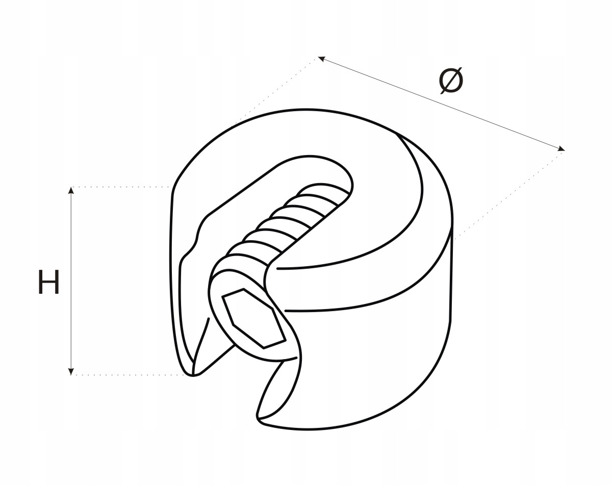 Zacisk do Lin Linowy STOPER LINY Zaczepowy NIERDZEWNY INOX 3mm 1szt. Model Zaczepowy, Stoper