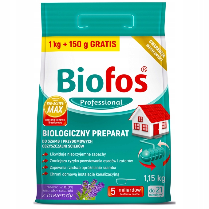 

Biofos Bakterie Do Szamb I Oczyszczalni 1,15 Kg