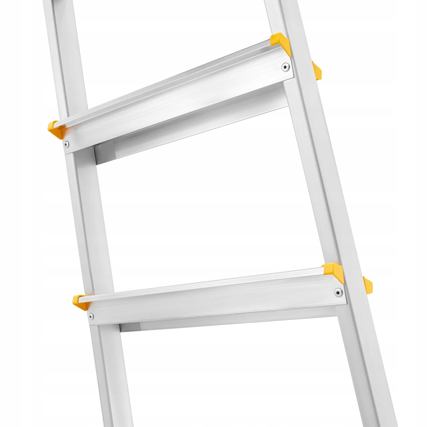 Drabina aluminiowa domowa dwustronna składana HIGHER 2x3 stopnie taboret podnóżek schodek — 21