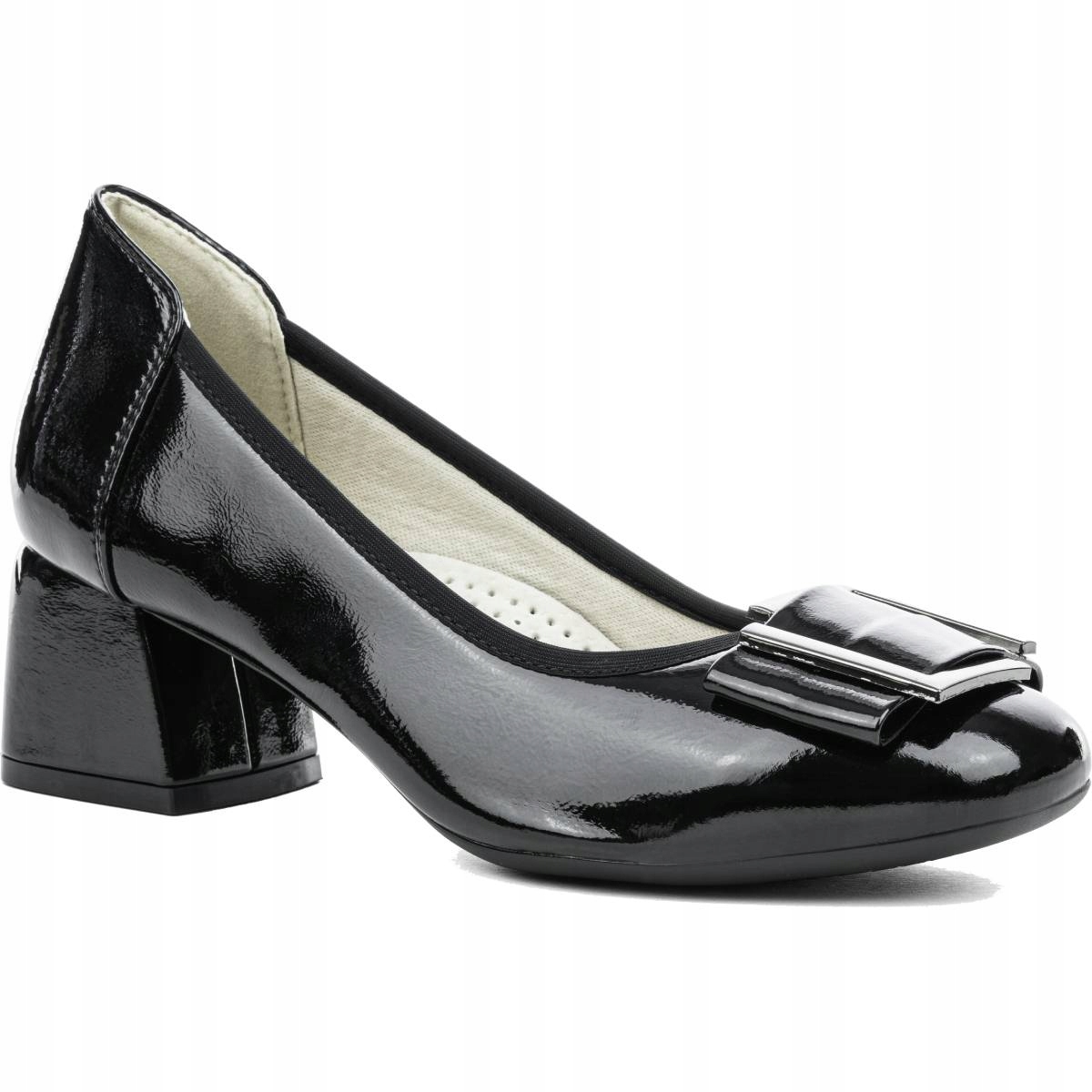 Lodičky na sloupkovém podpatku, kožená stélka, lehké, módní, elegantní, stabilní Wojtyłko 39