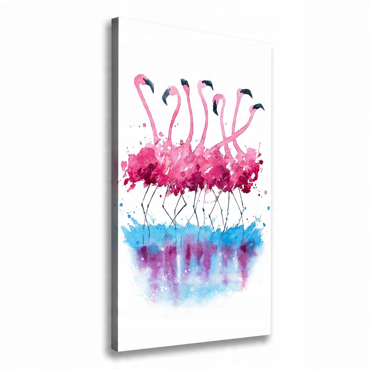 

Foto obraz na płótnie do salonu Flamingi 70x140 cm