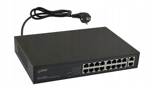 

Switch PoE 16-portowy Pulsar S116 do 16 kamer Ip