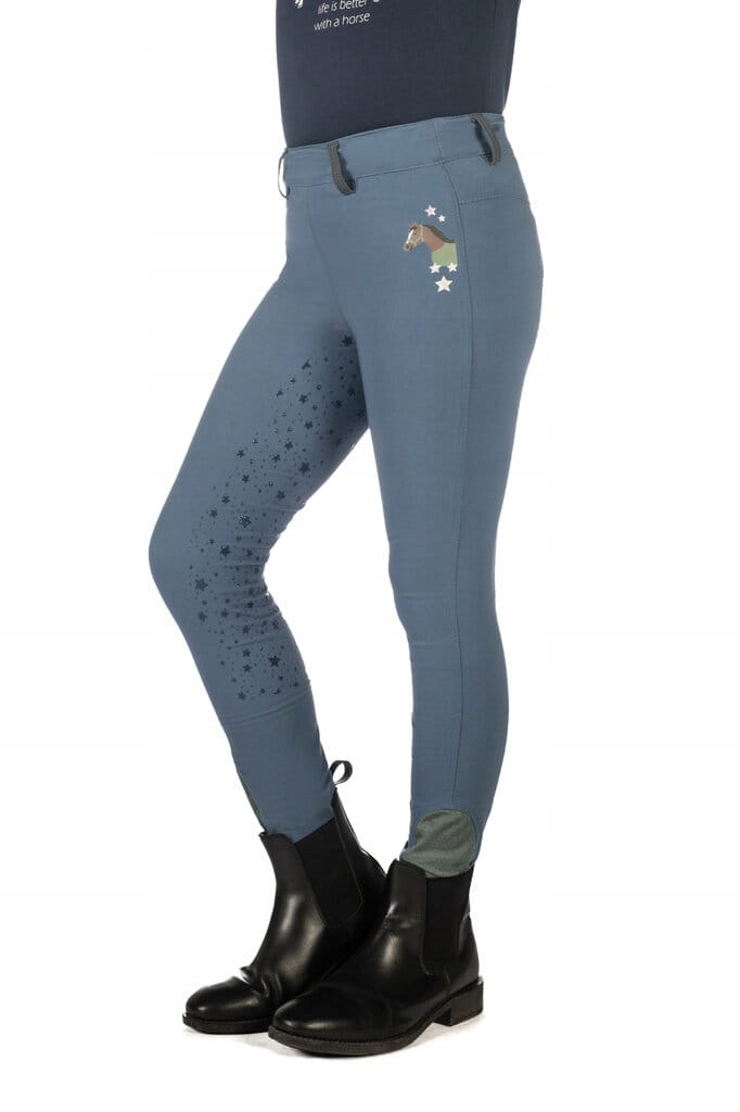 Hkm Legginsy młodzieżowe Pony Dream II przydymiony niebieski 146/152