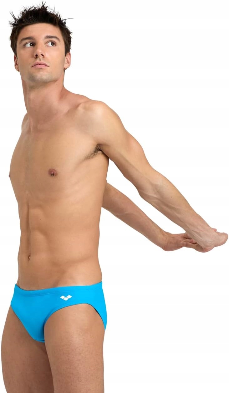 SLIPY KĄPIELOWE MĘSKIE ODCIEŃ NIEBIESKIEGO KĄPIELÓWKI NA BASEN ARENA