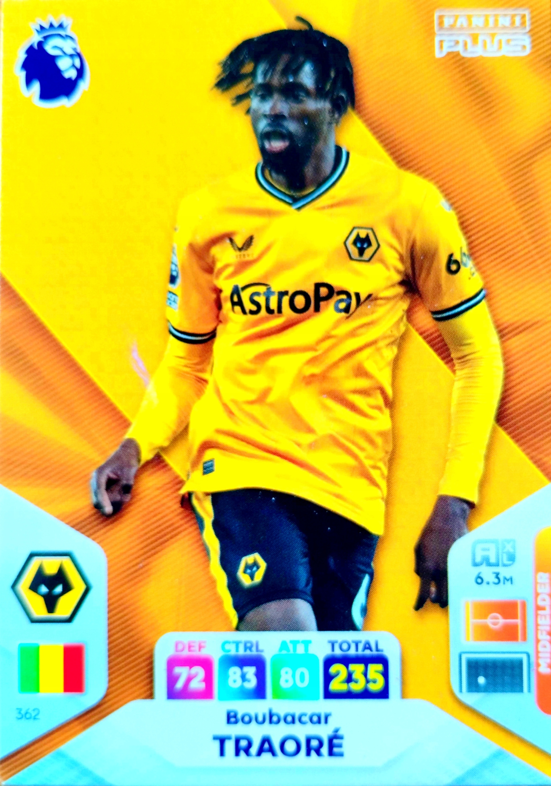 Premier League 2024 Plus 362 Boubacar Traore Wolverhampton