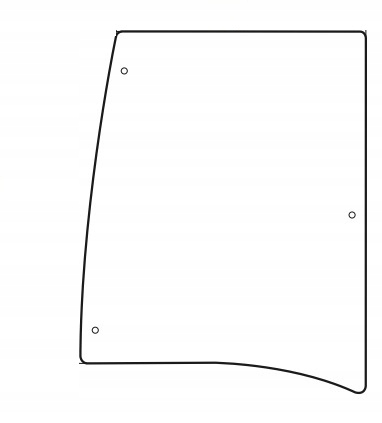 900 100 - боковое стекло правое MTZ/Belarus 2022 2522 2822 3022