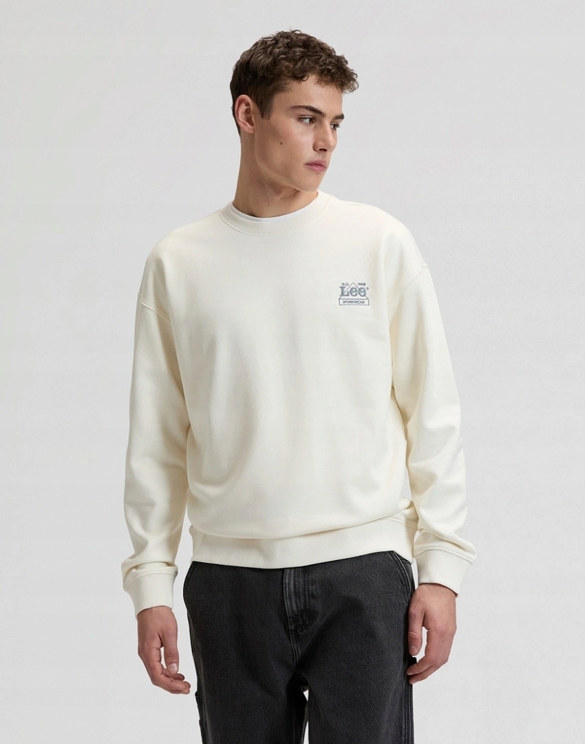 Pánská mikina Lee Workwear Ess Crew Natural 112378760 XL