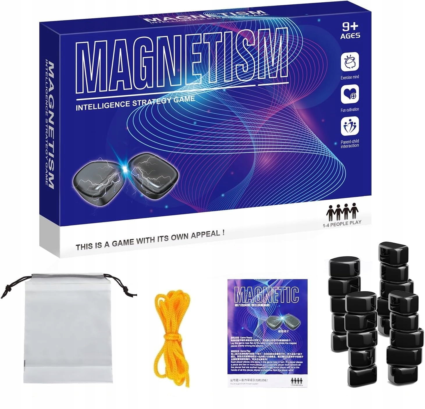 Szachy magnetyczne gra logiczna 20 magnesów podróżne