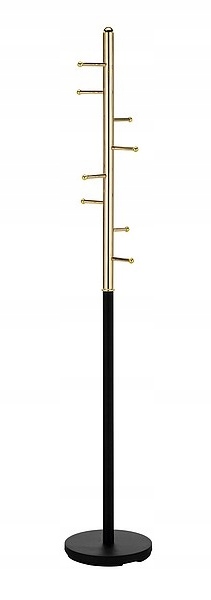 Stojanový věšák Ferro černý zlatý do předsíně Sig