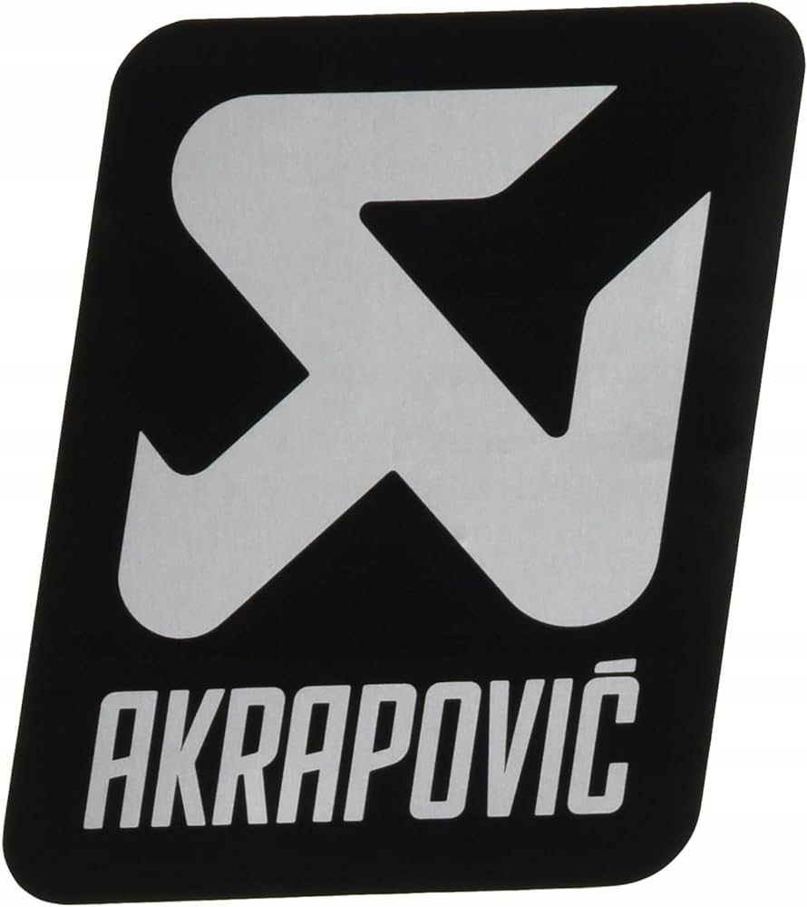 Naklejka Wydechu Tłumika Akrapovic Żaroodporna Logo Vertical 75 X 60 MM