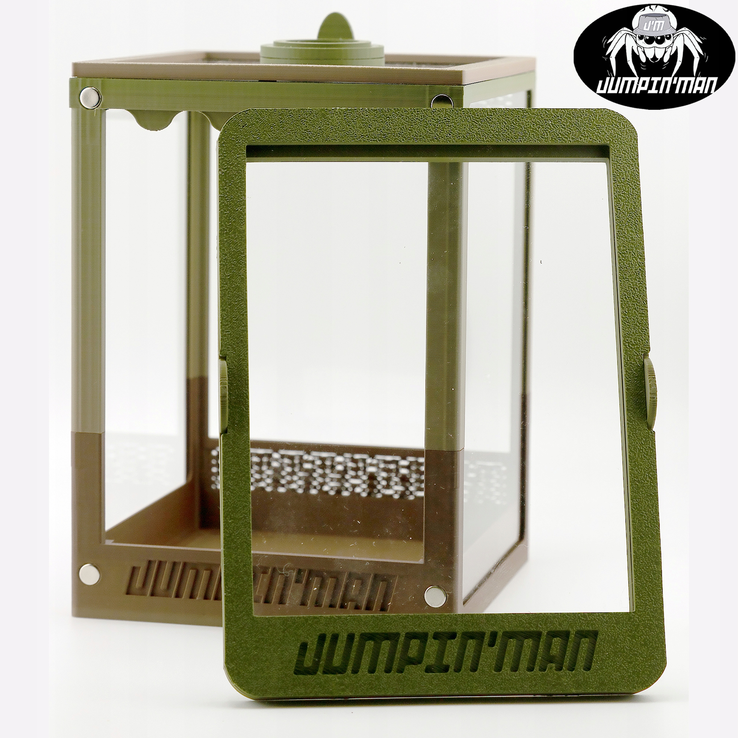 Levně Terárium Front s magnety 15 x 11.7 x 10.7 cm pro pavouky skakun Camo