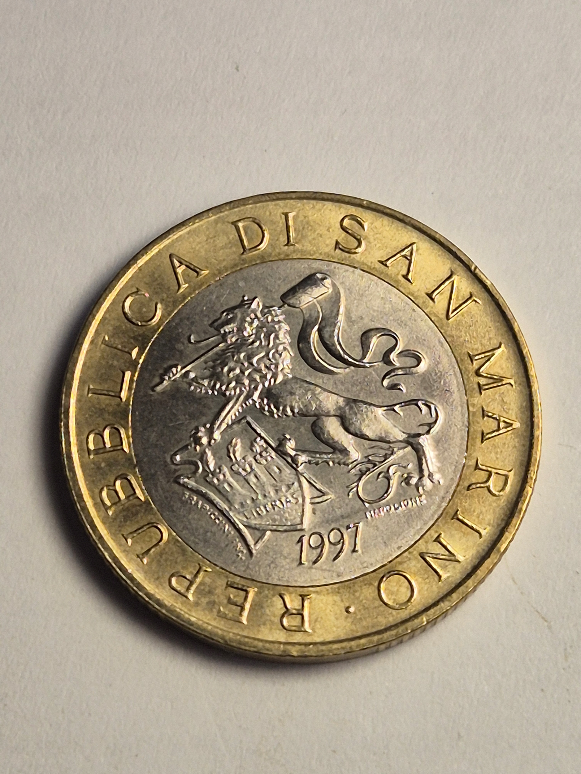 1000 lirów 1997 San Marino