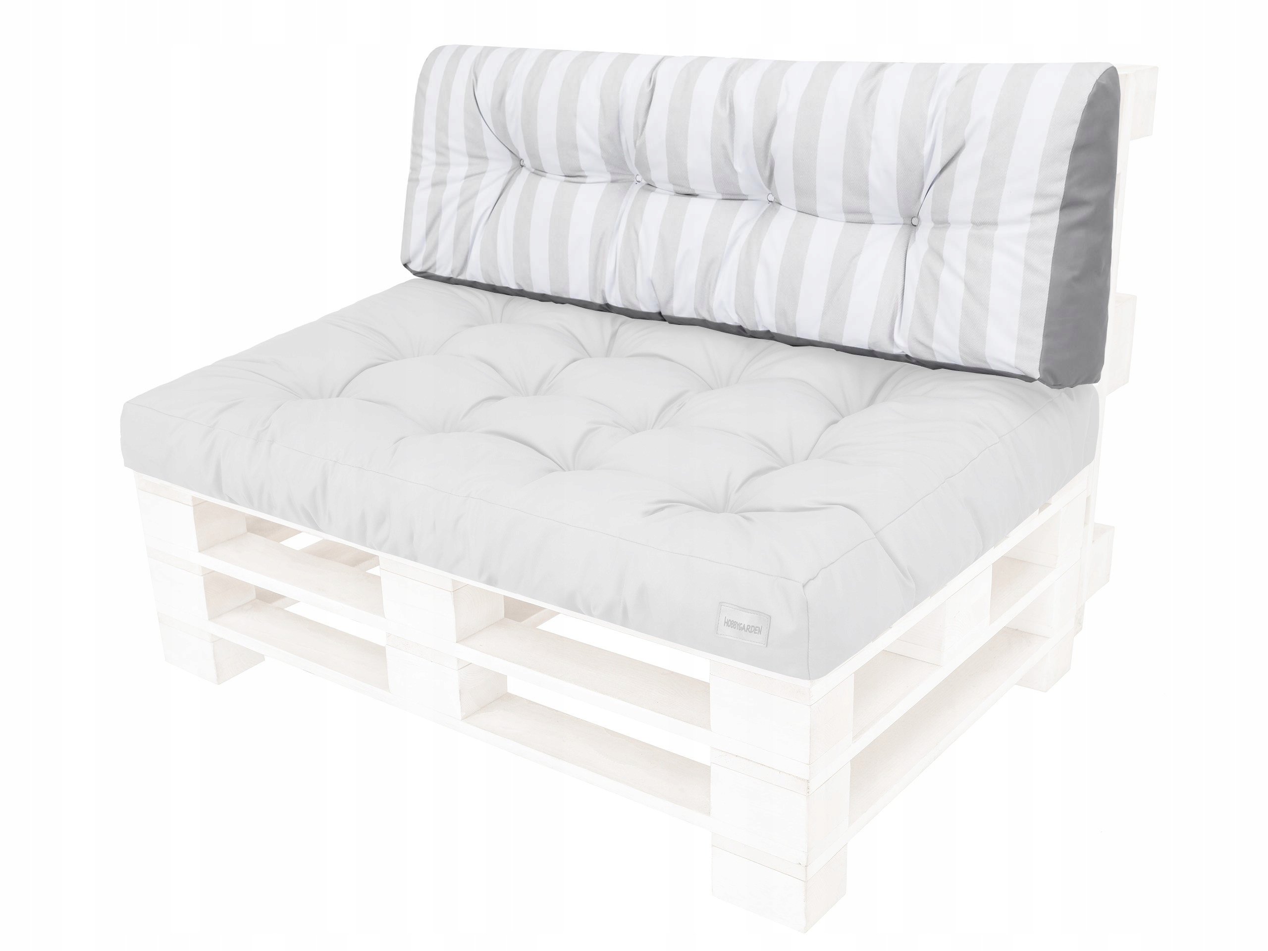 Záhradný vankúš na operadlo lavičky z paliet 120x40