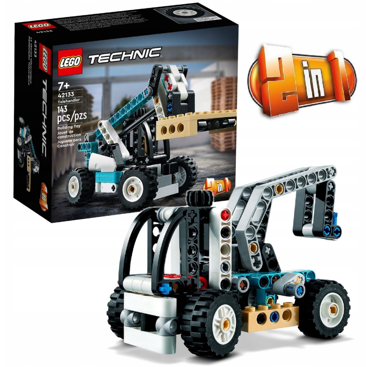 

Lego Technic 42133 2w1 Ładowarka teleskopowa