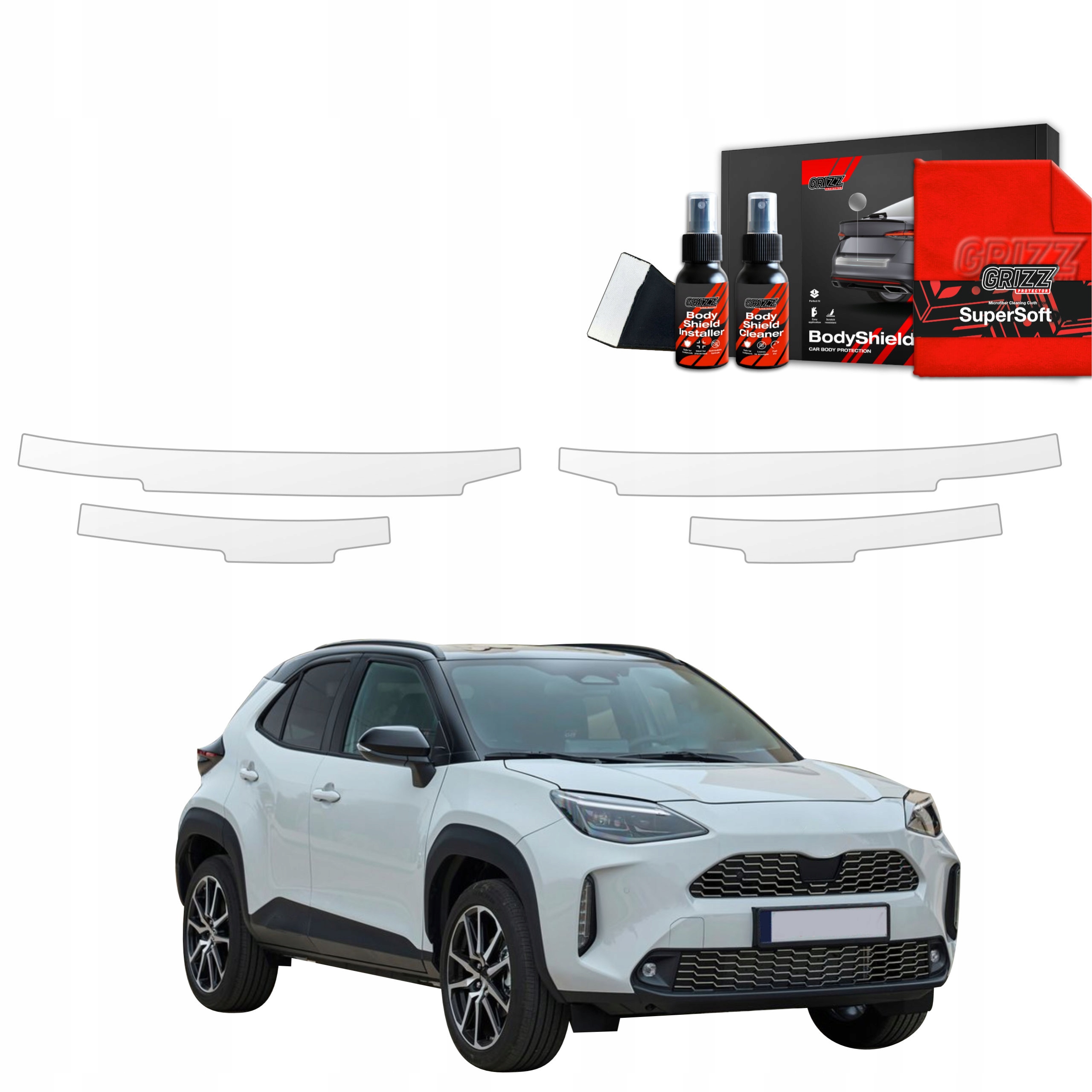 4v1 Fólie Ppf dýha na prahy pro Toyota Yaris Cross (2021-2025)
