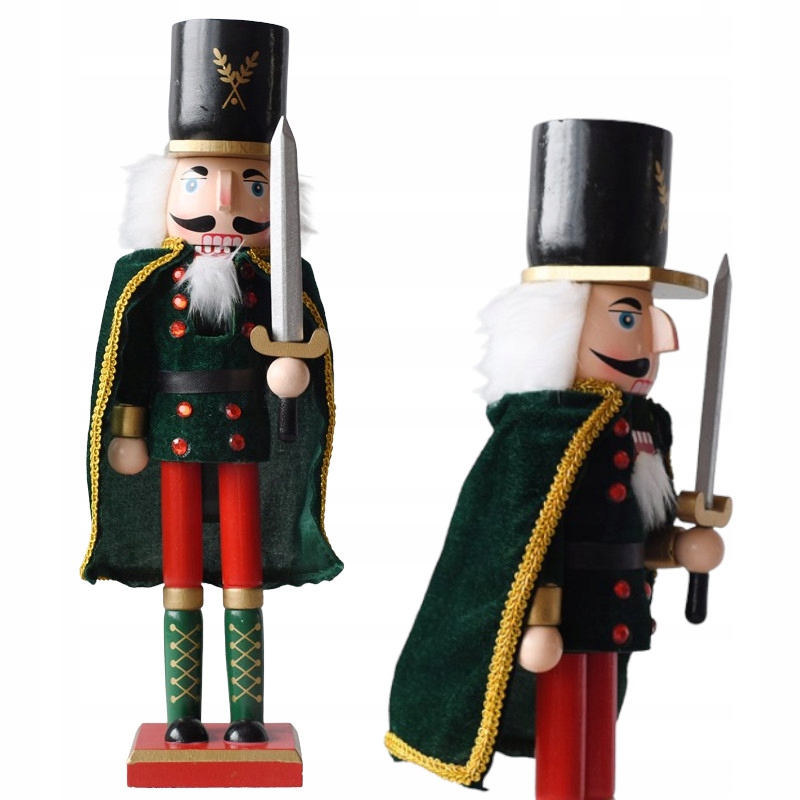 

Żołnierzyk Dziadek Do Orzechów Miecz Peleryna 40cm