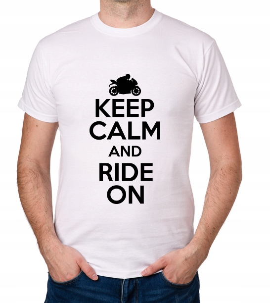 

koszulka Keep Calm And Ride On Motor prezent
