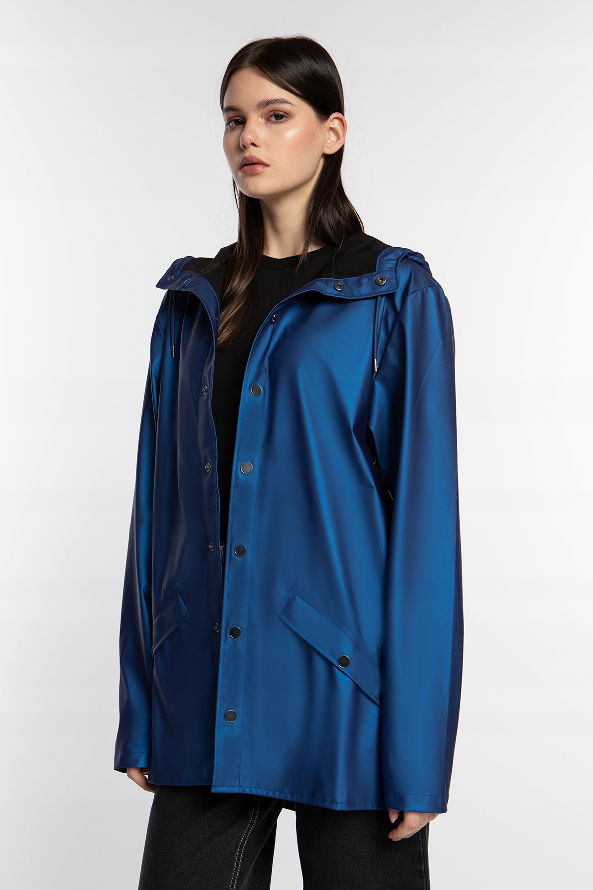 Dámská Bunda Rains Jacket W3 12010-10 Storm (L)