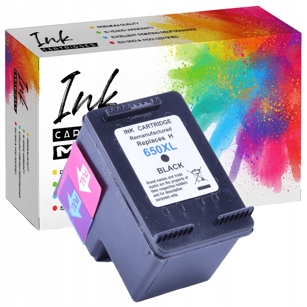 Tusz do HP 650 XL BK 1015 1515 2515 2545 3515