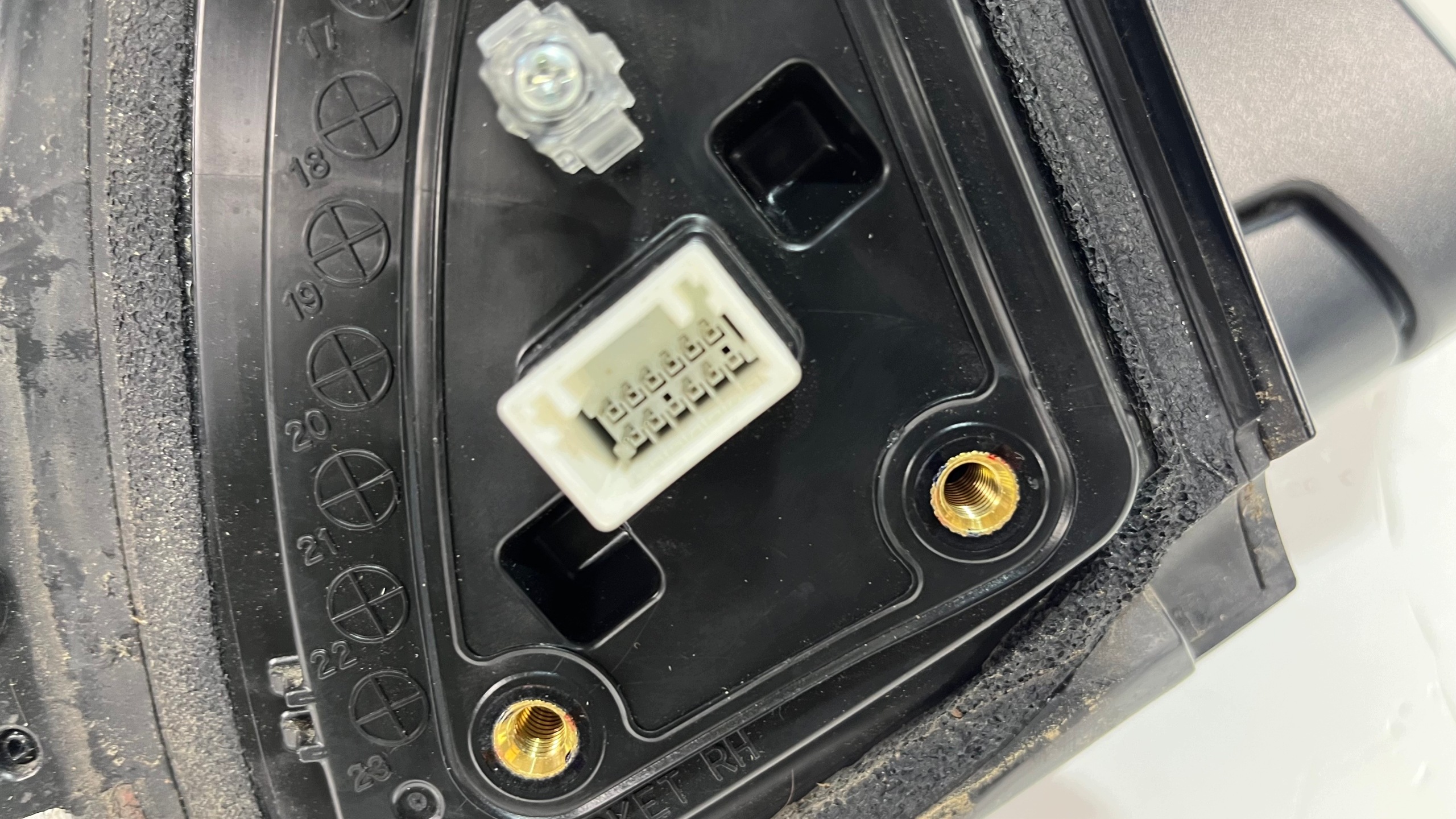 mirror right HYUNDAI KONA 10PIN ASYSTENT