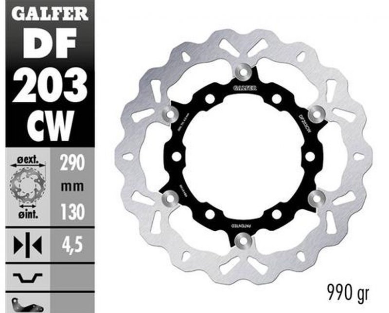 Brzdový Kotúč Predný Kawasaki Ninja 250R 08-12, ZX25R 20-21 290X130X4,5 MM)