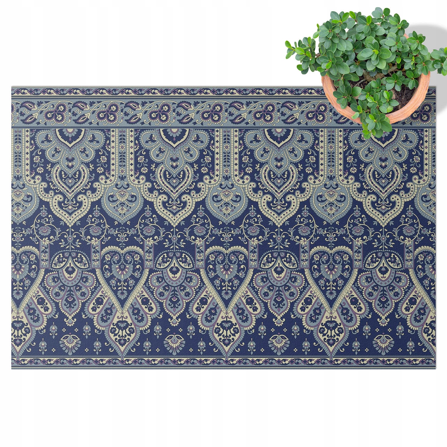 Koberec Vinylový Pvc Balkonový Terasový do zahrady Španělský vzor 80x120