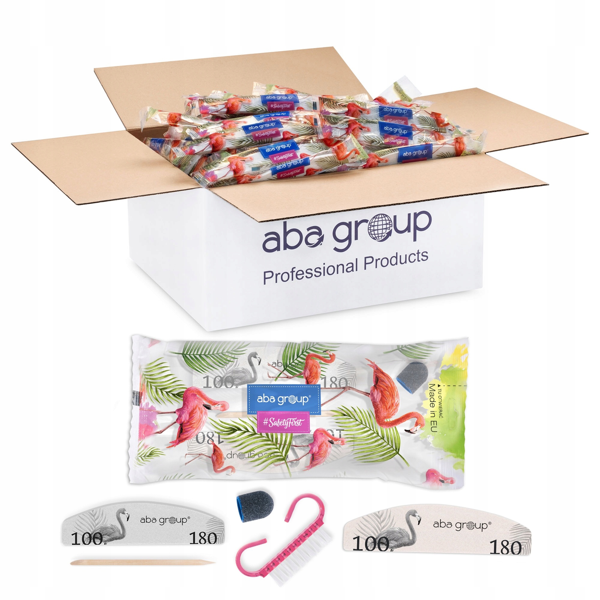 Sada na pedikúru Pilník Leštička Kartáček Karkulka Allyouneed 14 150 Ks