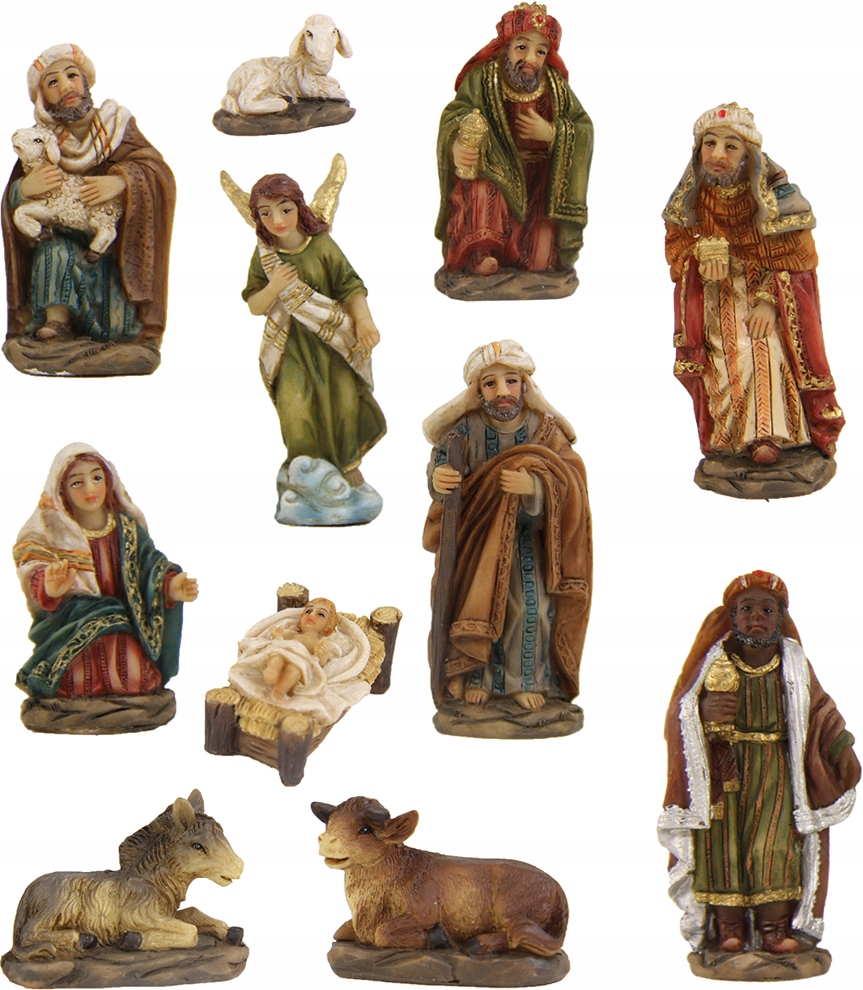 Krásné figurky do betlému 11-dílů/do výšky 5,0 cm