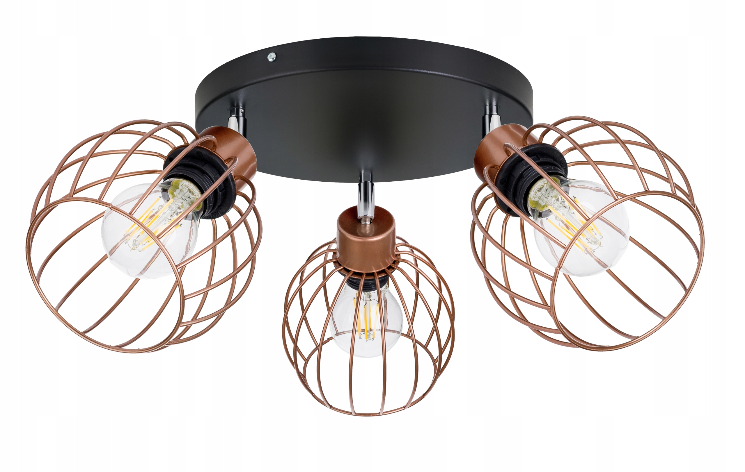 Lampa stropní svítidlo pohyb stropní lustr loft drát koule 3