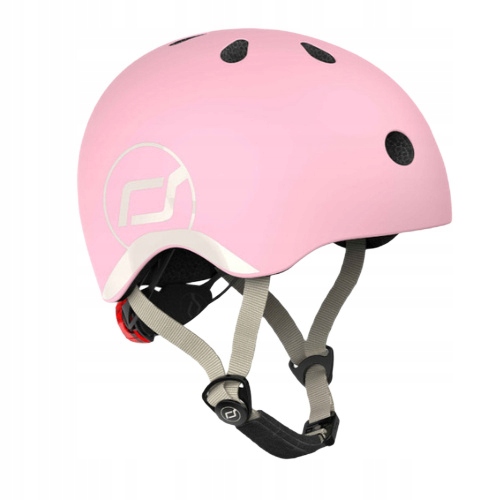 Scootandride Kask Xxs-s dla dzieci 1-5 lat regulowany z lampką Led Rose