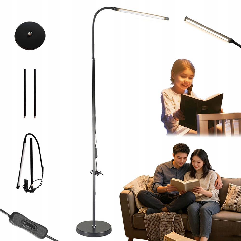 Obývací Pokojová Lampa Flexibilní Led 140 CM Usb 7 W Ohebná Pro Práci