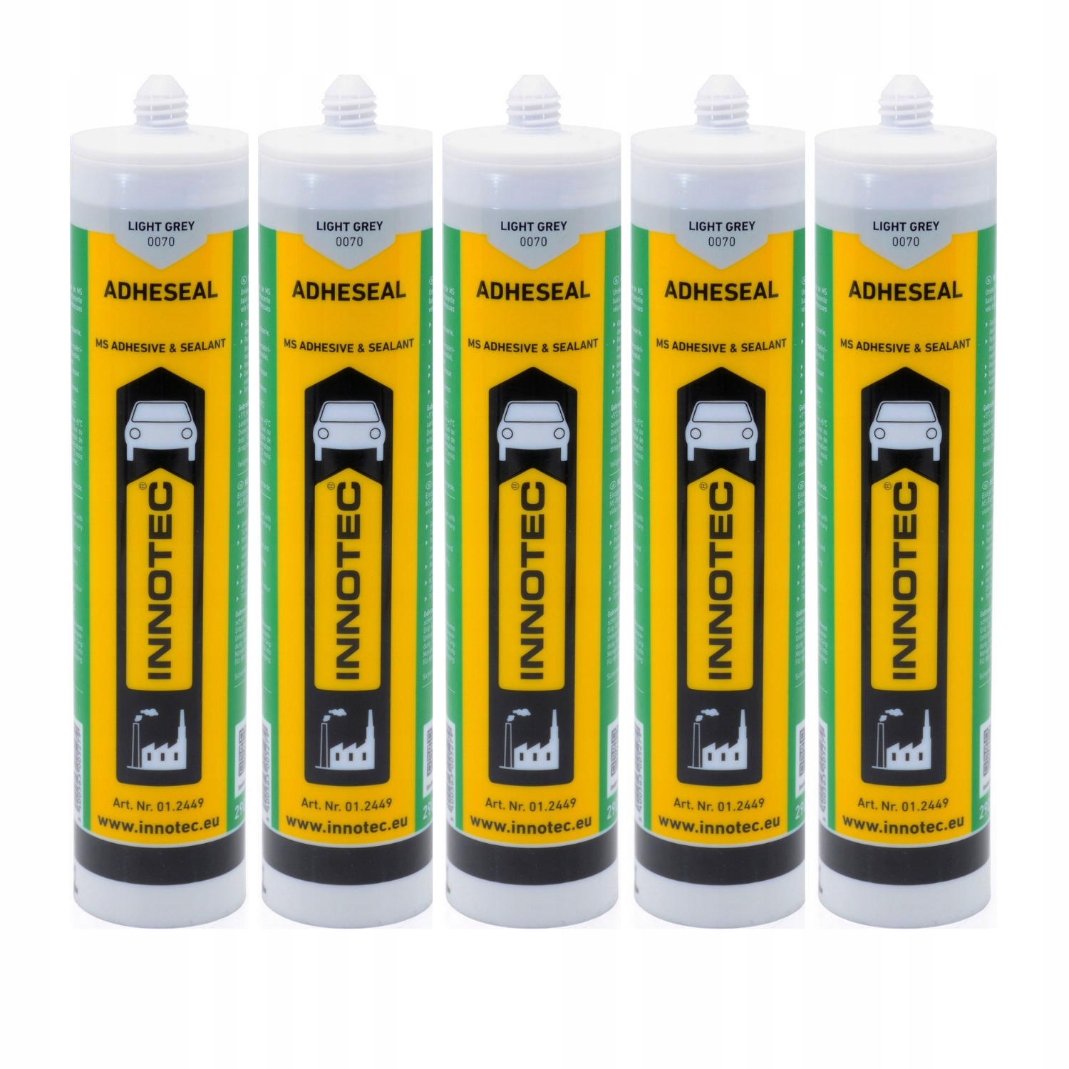 Innotec Lepiaca a tesniaca hmota Adheseal 290 ml Svetlo Šedá 5 ks