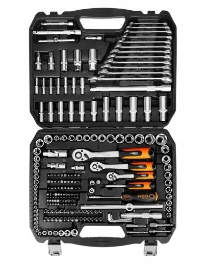 Nástrčné kľúče 1/2", 3/8", 1/4", sada 220 prvkov Neo Tools 10-220