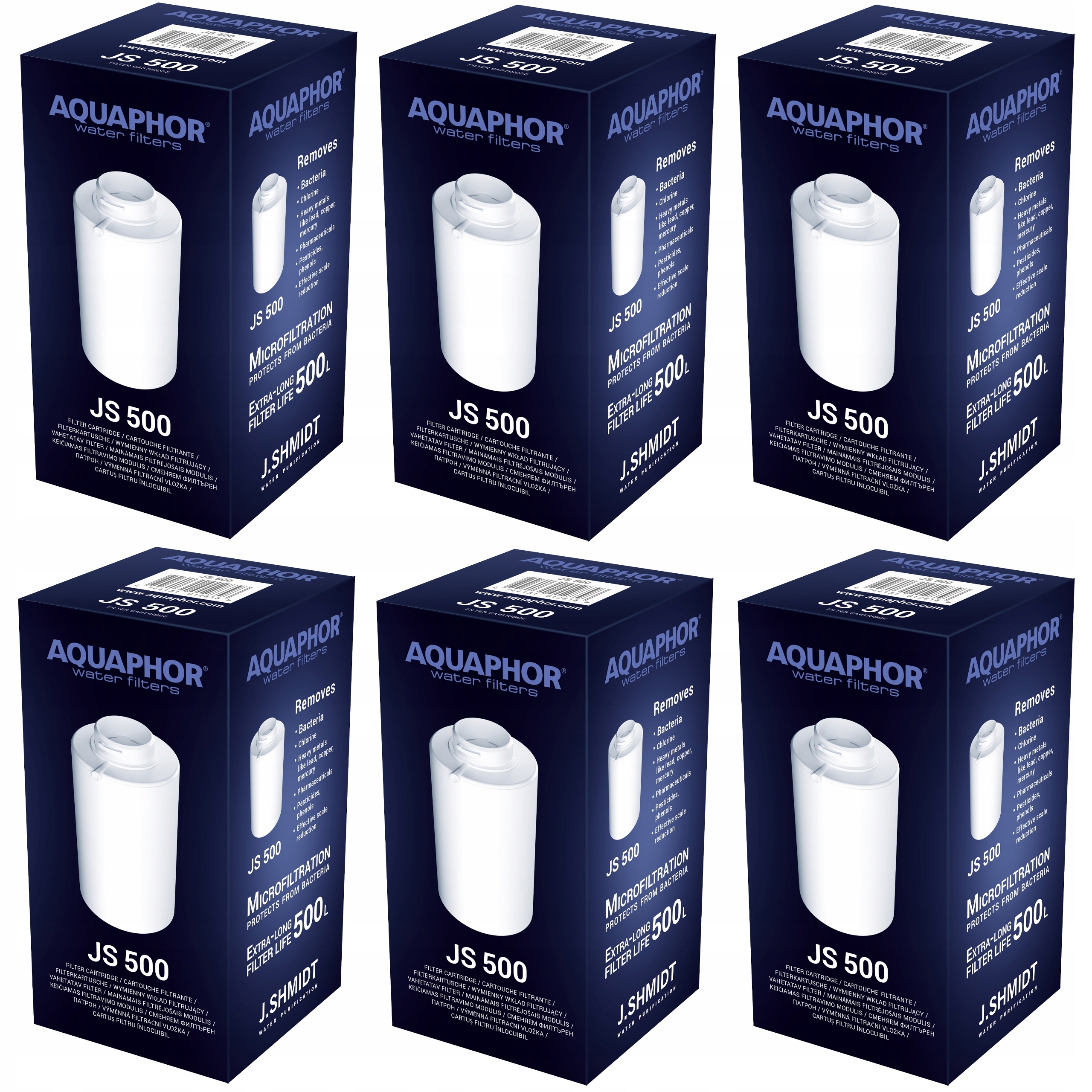 

Wkład filtrujący Aquaphor Js 500 Shmidt 6 szt.
