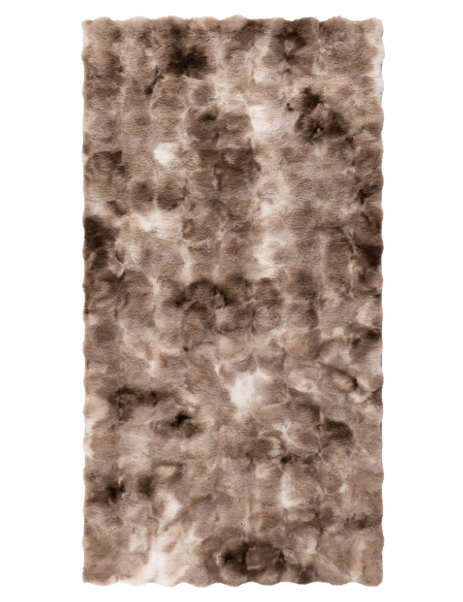 Koberec Shaggy Rabbit 160 x 230 cm Bubble Mäkký, nadýchaný, kožušinový, hnedý