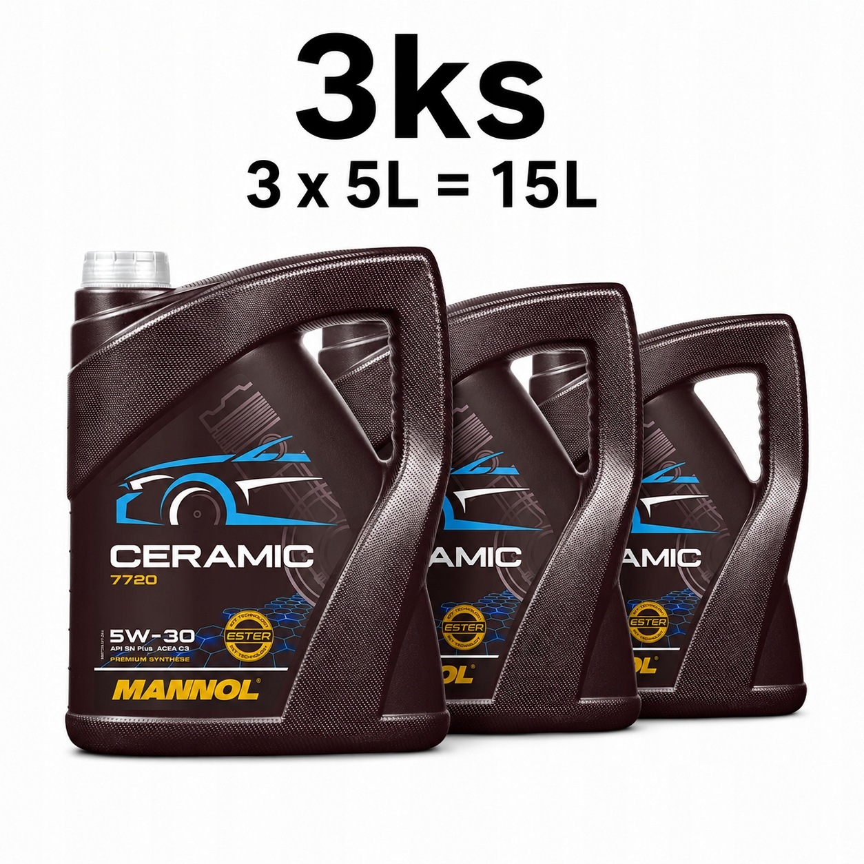 Olej Mannol 5W30 Ceramic C3 7720 z dodatkiem Ceramo Production 08/2026