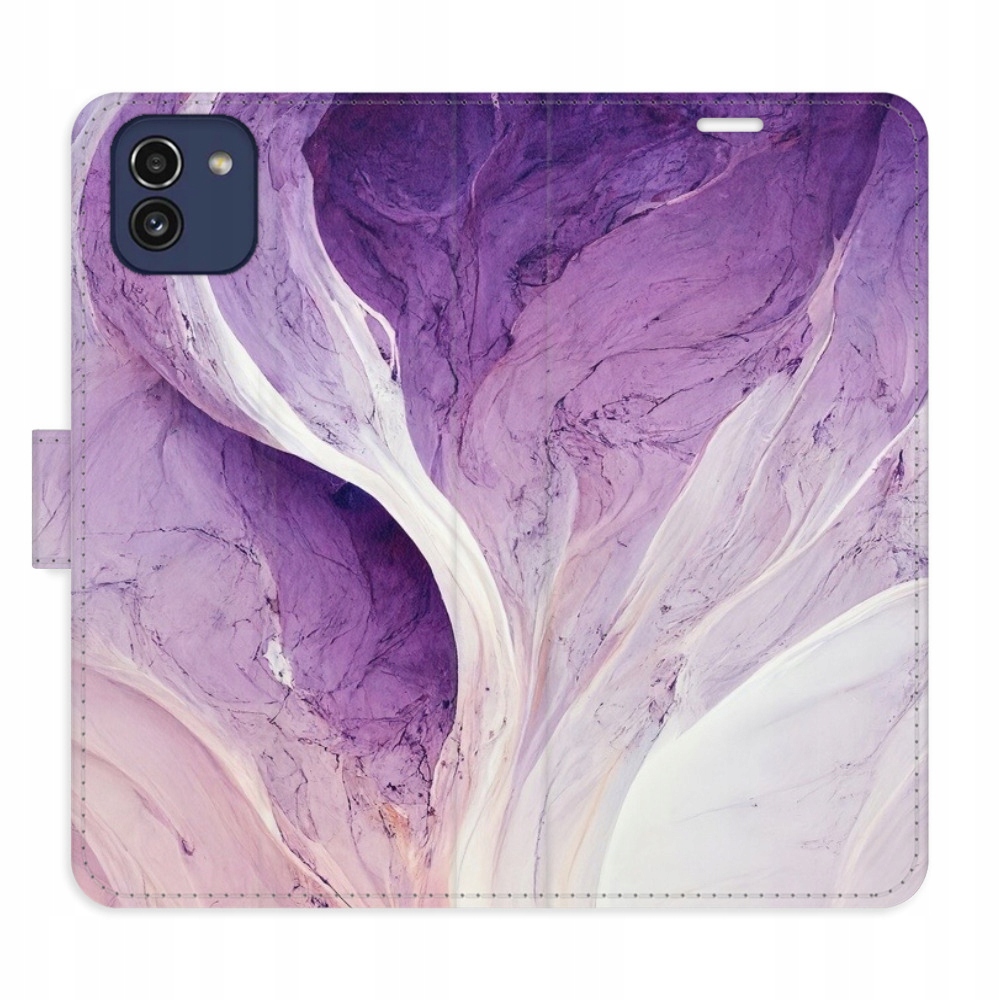Etui z klapką iSaprio Purple Paint do Samsung Galaxy A03