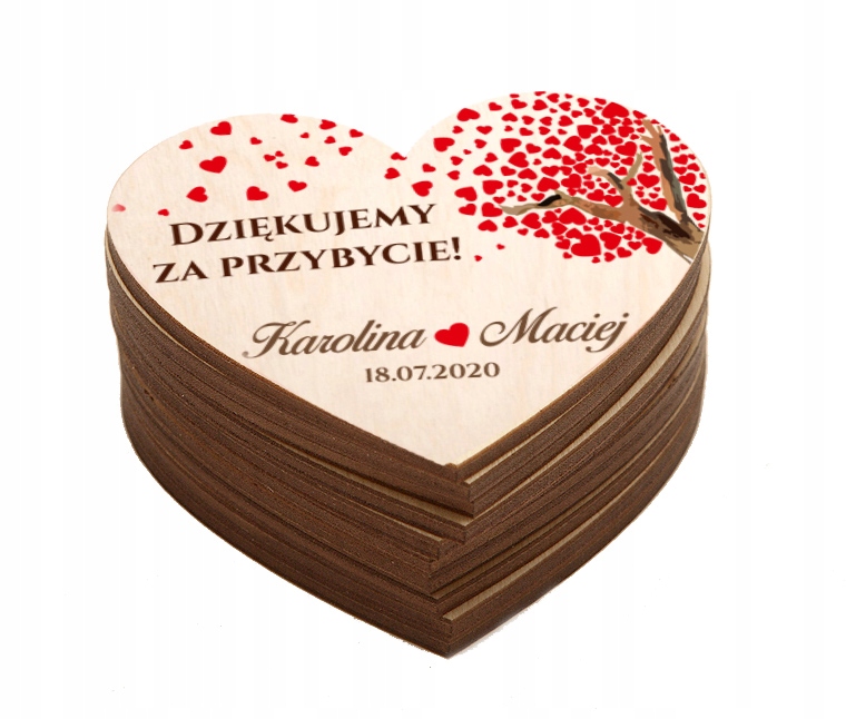 

Ślub Wesele Magnes Podziękowanie Dla Gości zestaw