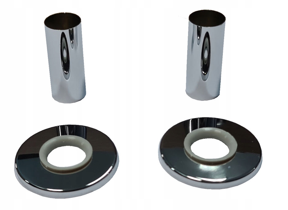 ZESTAW MASKUJĄCY-2 ROZETY Z TULEJAMI CHROM Typ inny