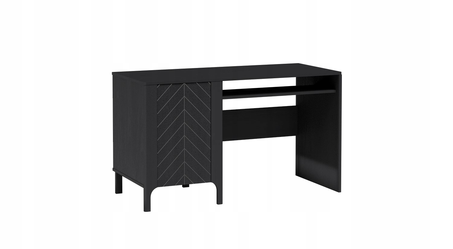Elegantní psací stůl do obývacího pokoje Pro Mládež do ložnice, jedle P9, černý