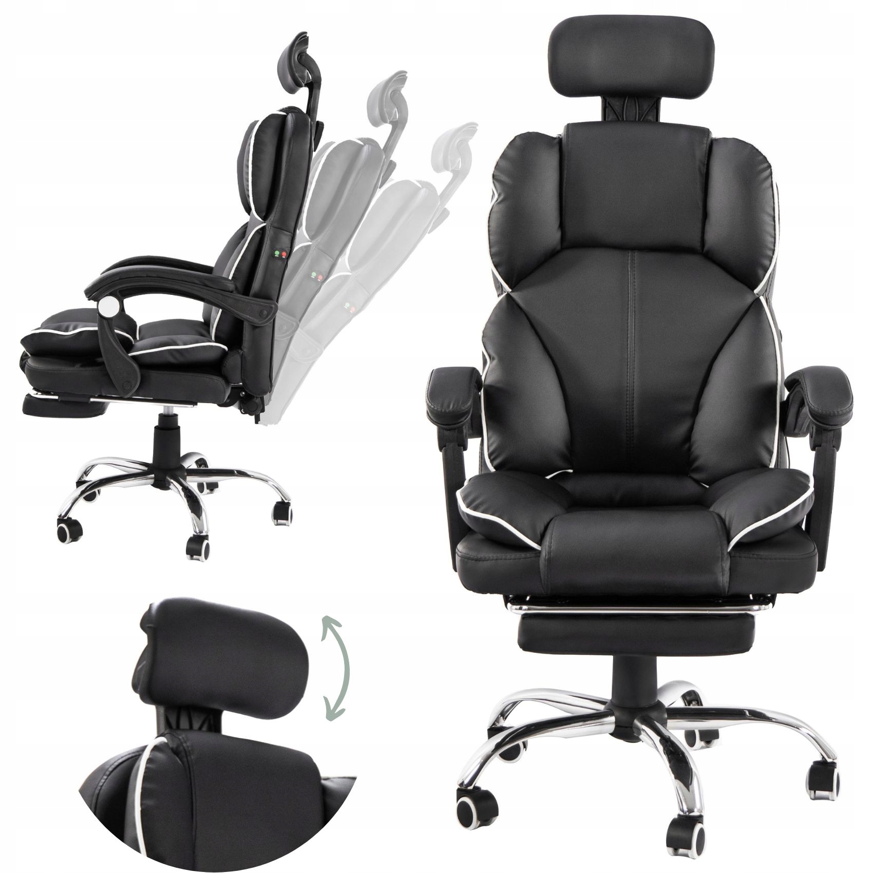 Otočná Kancelárska Stolička Otočná Stolička Do Stola S Podnožkou Masážny Prístroj