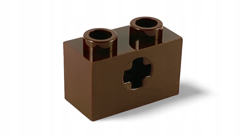 

Lego 32064 Klocek 1x2 z otworem dark brown