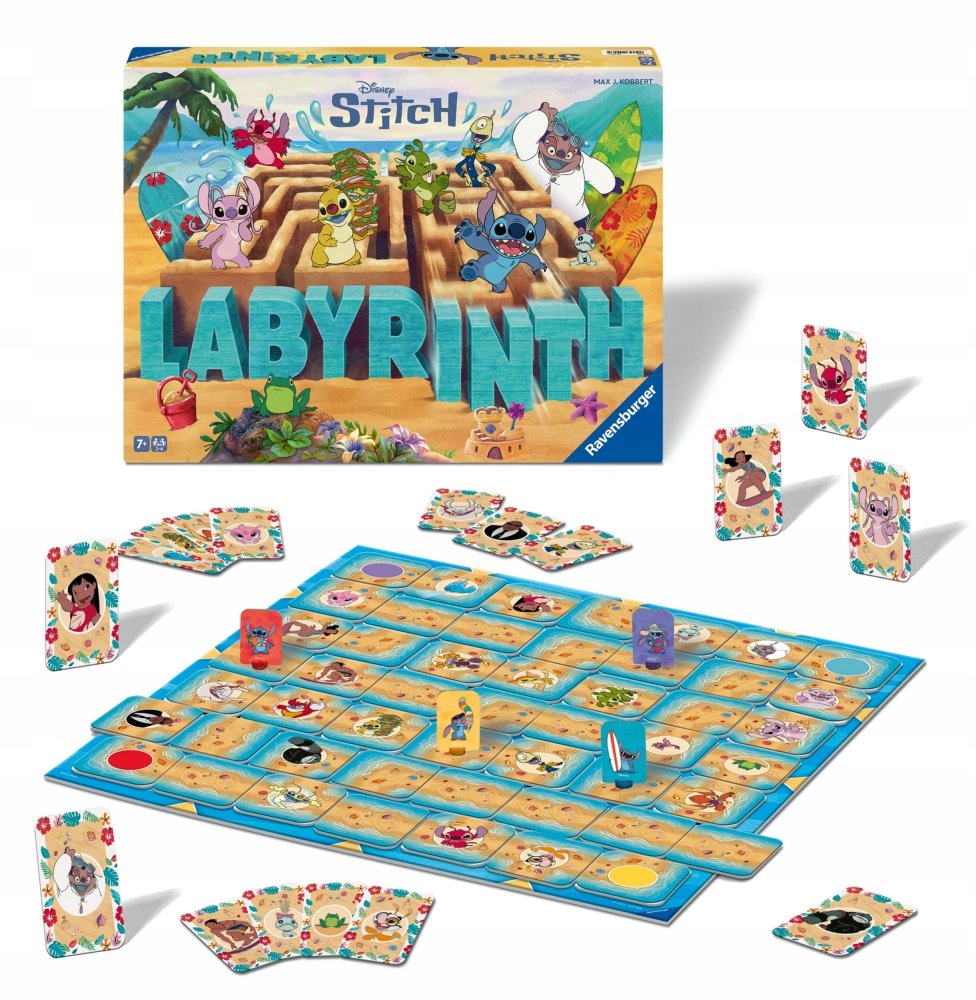 Gra planszowa Disney Stitch Labyrinth Stitch labirynt rodzinna Ravensburger