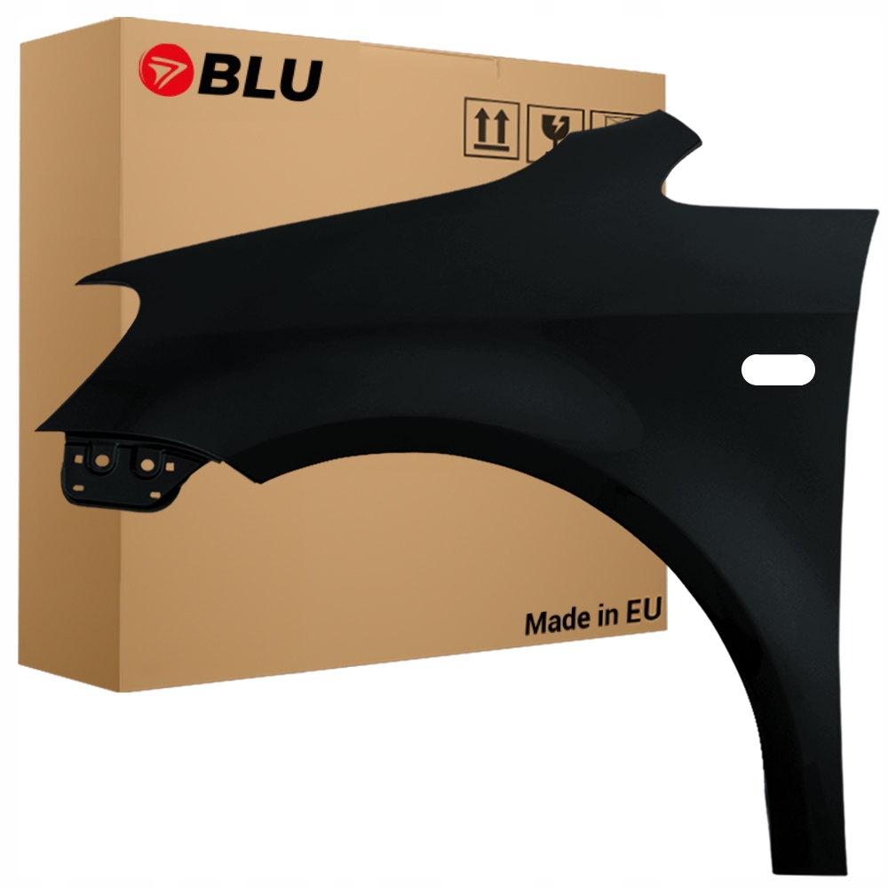 Blu Blatník Vw Caddy III 3 2K Lift LC9X levý černý 10-15 přední s otvorem