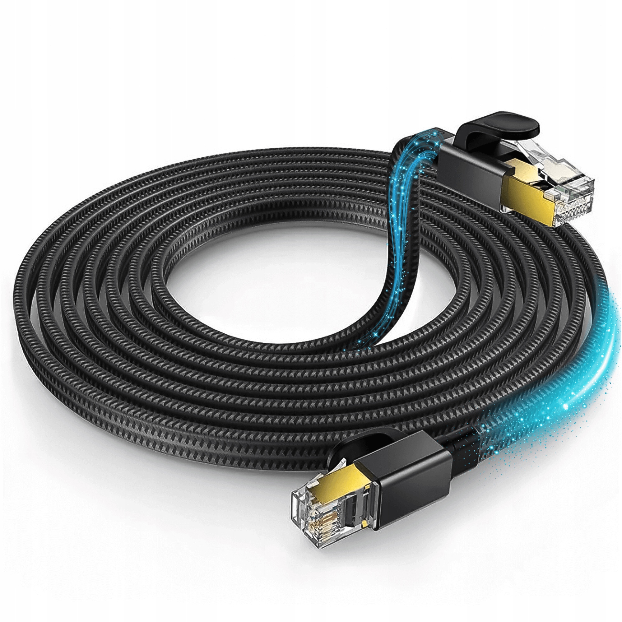 ネット ８ｍ×８ｍ Unitek Kabel sieciowy RJ-45 cat.8 (S/FTP) 8m - Kable